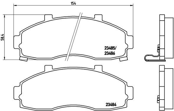 BREMBO Brake pad set P 30 044 - Brake Pads
