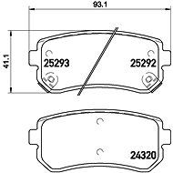 BREMBO Brake pad set P 30 051 - Brake Pads