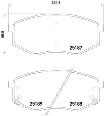 BREMBO Brake pad set P 30 055 - Brake Pads
