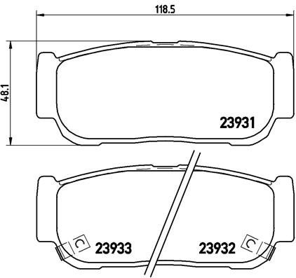 BREMBO Brake pad set P 30 057 - Brake Pads