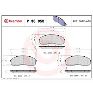 BREMBO Brake pad set P 30 058 - Brake Pads