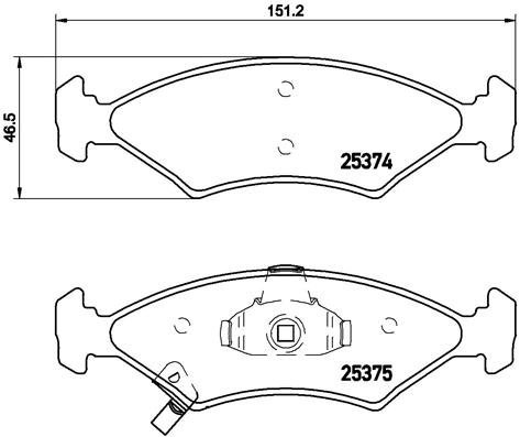 BREMBO Brake pad set P 30 062 - Brake Pads
