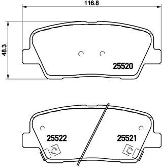 BREMBO Brake pad set P 30 063 - Brake Pads