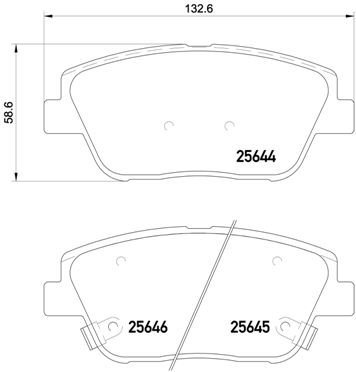 BREMBO Brake pad set P 30 066 - Brake Pads