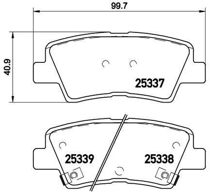 BREMBO Brake pads P 30 067X - Brake Pads