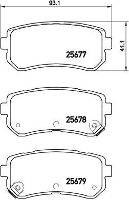 BREMBO Brake pad set P 30 068 - Brake Pads