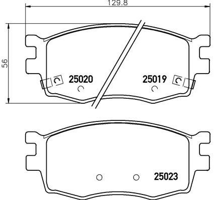 BREMBO Brake pad set P 30 069 - Brake Pads
