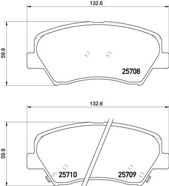 BREMBO Brake pad set P 30 073X - Brake Pads