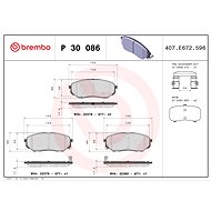 BREMBO Brake pad set P 30 086 - Brake Pads