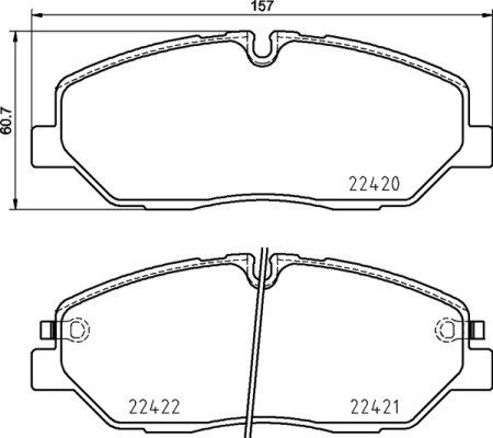 BREMBO Brake pad set P 30 090 - Brake Pads