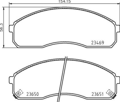 BREMBO Brake pad set P 30 091 - Brake Pads