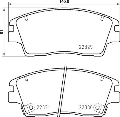 BREMBO Brake pad set P 30 096 - Brake Pads