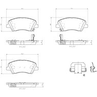 BREMBO Brake pad set P 30 098 - Brake Pads