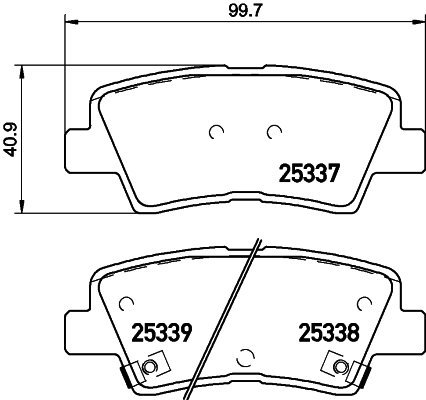 BREMBO Brake pad set P 30 101 - Brake Pads