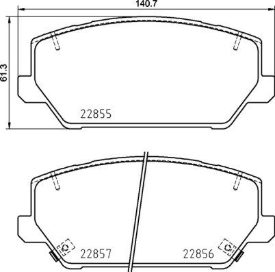 BREMBO Brake pad set P 30 102 - Brake Pads
