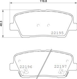 BREMBO Brake pad set P 30 105 - Brake Pads
