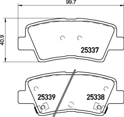 BREMBO Brake pad set P 30 106 - Brake Pads