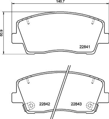 BREMBO Brake pad set P 30 108 - Brake Pads
