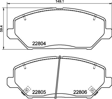 BREMBO Brake pad set P 30 110 - Brake Pads