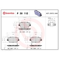 BREMBO Brake pad set P 30 112 - Brake Pads