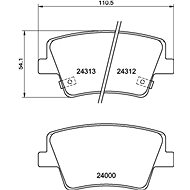 BREMBO Brake pad set P 30 117 - Brake Pads