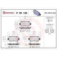 BREMBO Brake pad set P 30 120 - Brake Pads