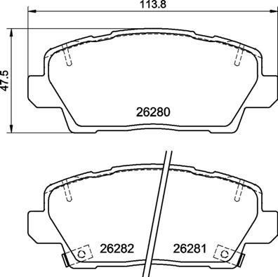BREMBO Brake pad set P 30 125 - Brake Pads