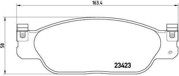 BREMBO Brake pad set P 36 012 - Brake Pads