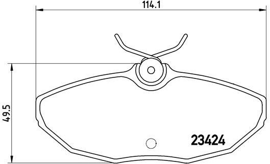 BREMBO Brake pad set P 36 013 - Brake Pads