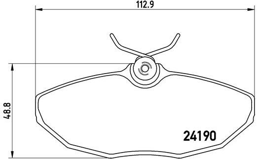 BREMBO Brake pad set P 36 015 - Brake Pads