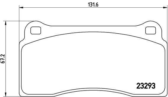 BREMBO Brake pad set P 36 018 - Brake Pads