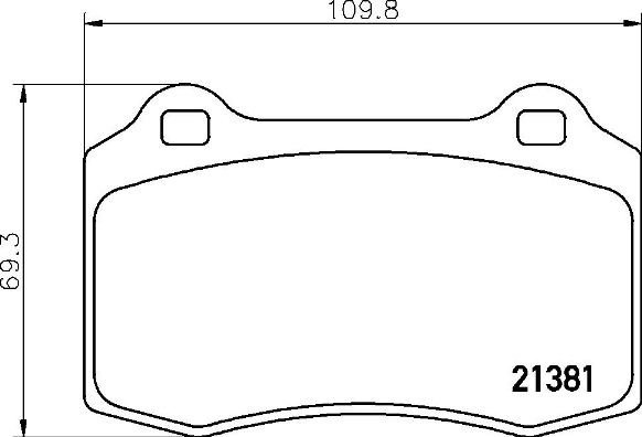 BREMBO Brake pad set P 36 020X - Brake Pads