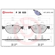 BREMBO Brake pad set P 36 025 - Brake Pads