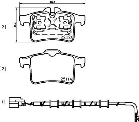 BREMBO Brake pad set P 36 034 - Brake Pads