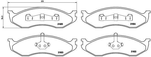 BREMBO Brake pad set P 37 004 - Brake Pads