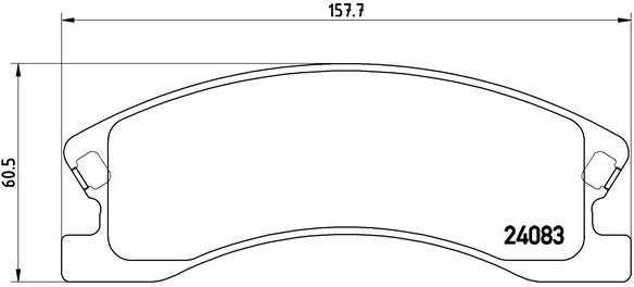 BREMBO Brake pad set P 37 008 - Brake Pads