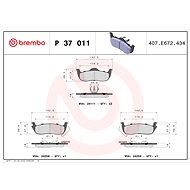 BREMBO Brake pad set P 37 011 - Brake Pads