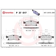 BREMBO Brake pad set P 37 017 - Brake Pads