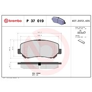 BREMBO Brake pad set P 37 019 - Brake Pads
