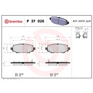 BREMBO Brake pads P 37 026 - Brake Pads