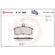BREMBO Brake pad set P 41 003 - Brake Pads