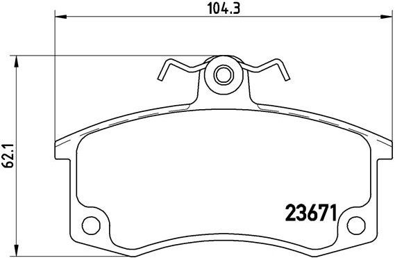 BREMBO Brake pad set P 41 004 - Brake Pads