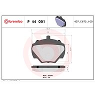 BREMBO Brake pad set P 44 001 - Brake Pads