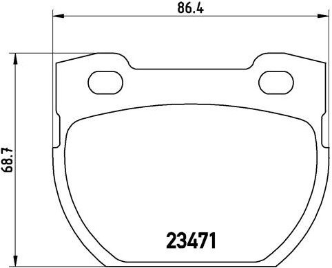 BREMBO Brake pad set P 44 006 - Brake Pads