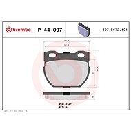 BREMBO Brake pad set P 44 007 - Brake Pads