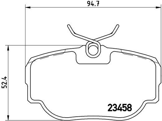 BREMBO Brake pad set P 44 009 - Brake Pads