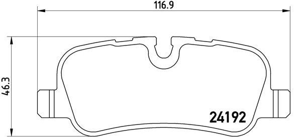 BREMBO Brake pad set P 44 013 - Brake Pads