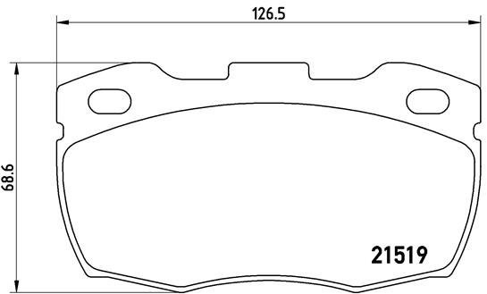 BREMBO Brake pad set P 44 015 - Brake Pads