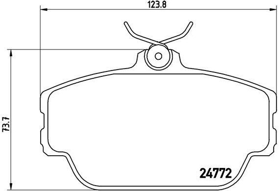 BREMBO Brake pad set P 46 001 - Brake Pads