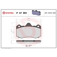 BREMBO Brake pad set P 47 001 - Brake Pads